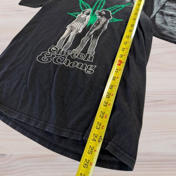 Cheech & Chong Men’s Black & Green Cotton Tee - Size M - Picture 6 of 6